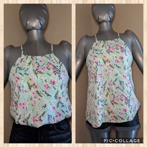 Alya Francesca's collection mint floral tank small